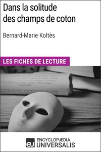 Dans la solitude des champs de coton de Bernard-Marie Koltès_cover