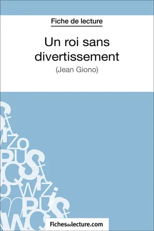 Un roi sans divertissement