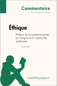 Éthique de Spinoza - Préface de la troisième partie sur l'origine et la nature des sentiments_cover