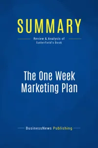 Summary: The One Week Marketing Plan_cover