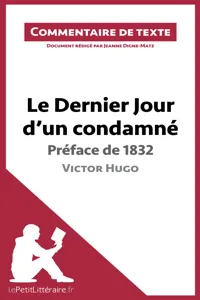 Le Dernier Jour d'un condamné de Victor Hugo - Préface de 1832_cover