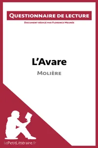 L'Avare de Molière_cover