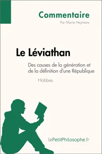 Le Léviathan de Hobbes - Des causes de la génération et de la définition d'une République_cover