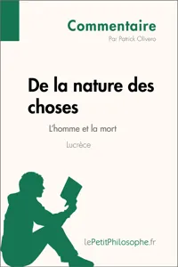 De la nature des choses de Lucrèce - L'homme et la mort_cover