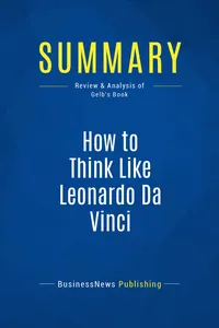 Summary: How to Think Like Leonardo Da Vinci_cover
