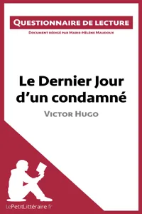 Le Dernier Jour d'un condamné de Victor Hugo_cover