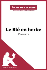 Le Blé en herbe de Colette_cover