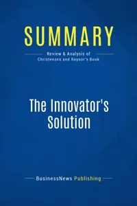 Summary: The Innovator's Solution_cover