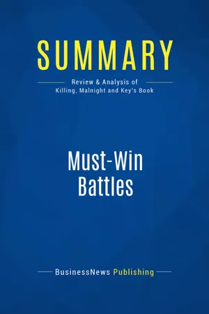 Summary: Must-Win Battles