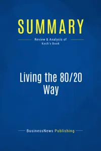 Summary: Living the 80/20 Way_cover