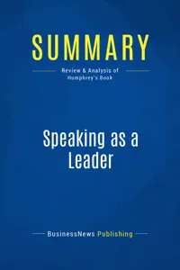 Summary: Speaking as a Leader_cover