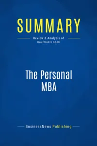 Summary: The Personal MBA_cover