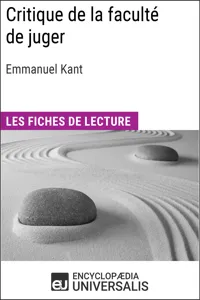 Critique de la faculté de juger d'Emmanuel Kant_cover