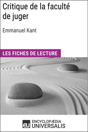 Critique de la faculté de juger d'Emmanuel Kant