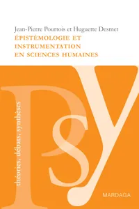 Épistémologie et instrumentation en sciences humaines_cover