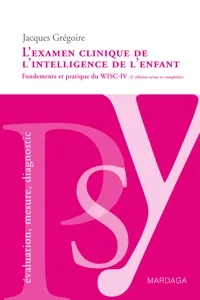 L'examen clinique de l'intelligence de l'enfant_cover