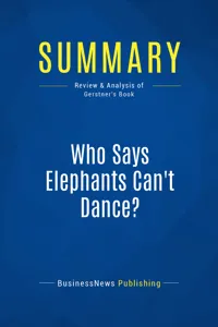 Summary: Who Says Elephants Can't Dance?_cover