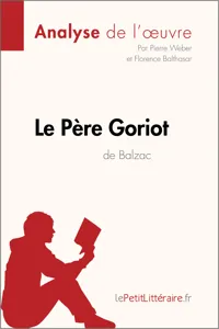 Le Père Goriot d'Honoré de Balzac_cover