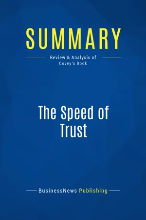 Summary: The Speed of Trust