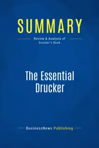 Summary: The Essential Drucker_cover