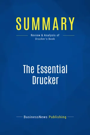 Summary: The Essential Drucker