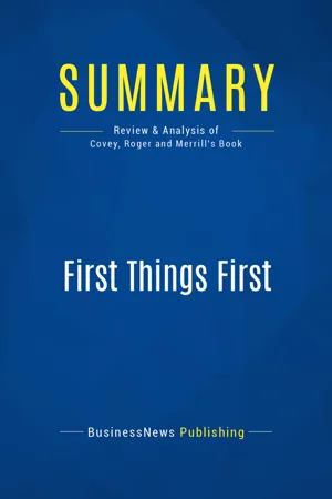 Summary: First Things First