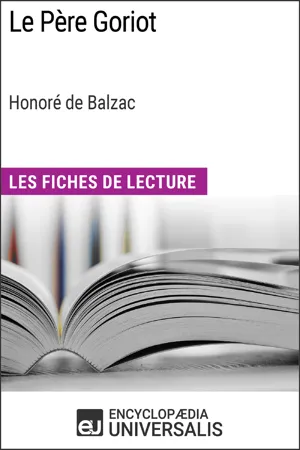 Le Père Goriot d'Honoré de Balzac (Les Fiches de Lecture d'Universalis)