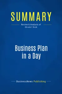 Summary: Business Plan in a Day_cover