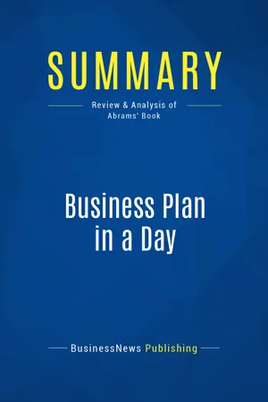 Summary: Business Plan in a Day