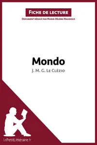 Mondo de J. M. G. Le Clézio_cover