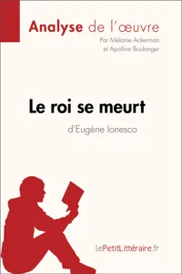 Le roi se meurt d'Eugène Ionesco_cover