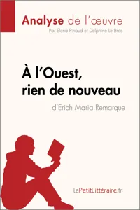 À l'Ouest, rien de nouveau d'Erich Maria Remarque_cover