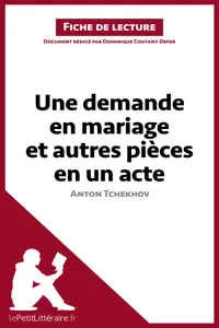 Une demande en mariage et autres pièces en un acte de Anton Tchekhov_cover