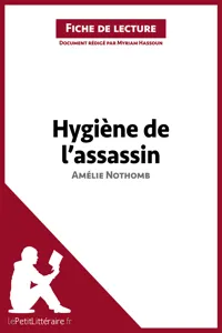 Hygiène de l'assassin d'Amélie Nothomb_cover