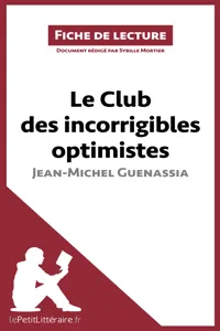 Le Club des incorrigibles optimistes de Jean-Michel Guenassia_cover