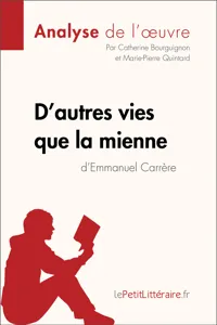 D'autres vies que la mienne d'Emmanuel Carrère_cover