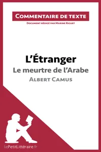 L'Étranger - Le meurtre de l'Arabe - Albert Camus_cover