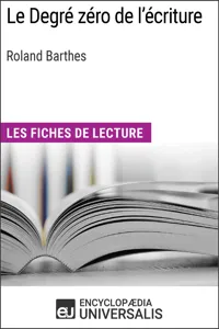 Le degré zéro de l'écriture de Roland Barthes_cover