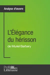 L'Élégance du hérisson de Muriel Barbery_cover