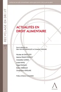 Actualités en droit alimentaire_cover