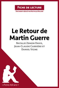 Le Retour de Martin Guerre de Natalie Zemon Davis, Jean-Claude Carrière et Daniel Vigne_cover