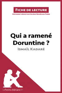 Qui a ramené Doruntine ? d'Ismaïl Kadar_cover