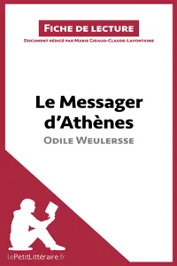 Le Messager d'Athènes d'Odile Weulersse_cover