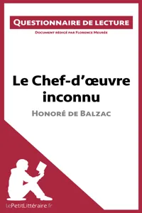 Le Chef-d'œuvre inconnu d'Honoré de Balzac_cover