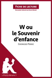 W ou le Souvenir d'enfance de Georges Perec_cover