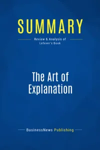 Summary: The Art of Explanation_cover