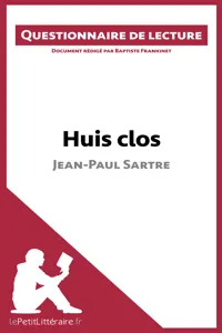 Huis clos de Jean-Paul Sartre_cover