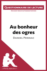 Au bonheur des ogres de Daniel Pennac_cover