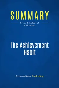 Summary: The Achievement Habit_cover