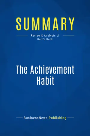 Summary: The Achievement Habit